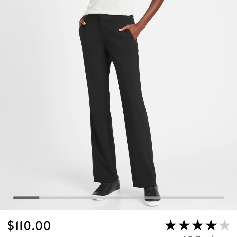 Banana Republic Black Logan Trouser
